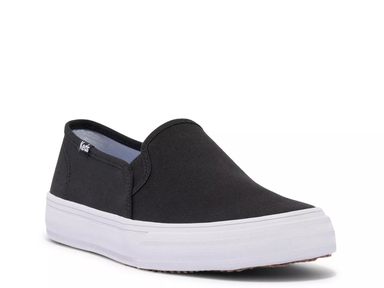 Keds Double Decker Canvas Slip On Sneaker Women Black for sale online eBay