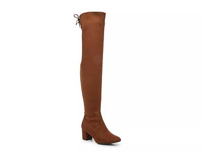 Thigh high boots on sale cognac