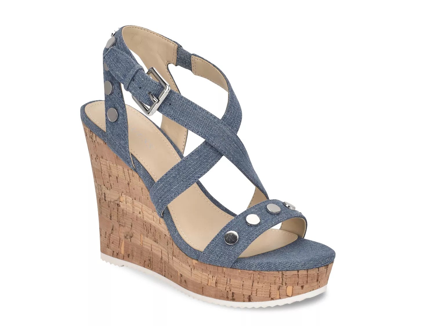 denim pumps dsw