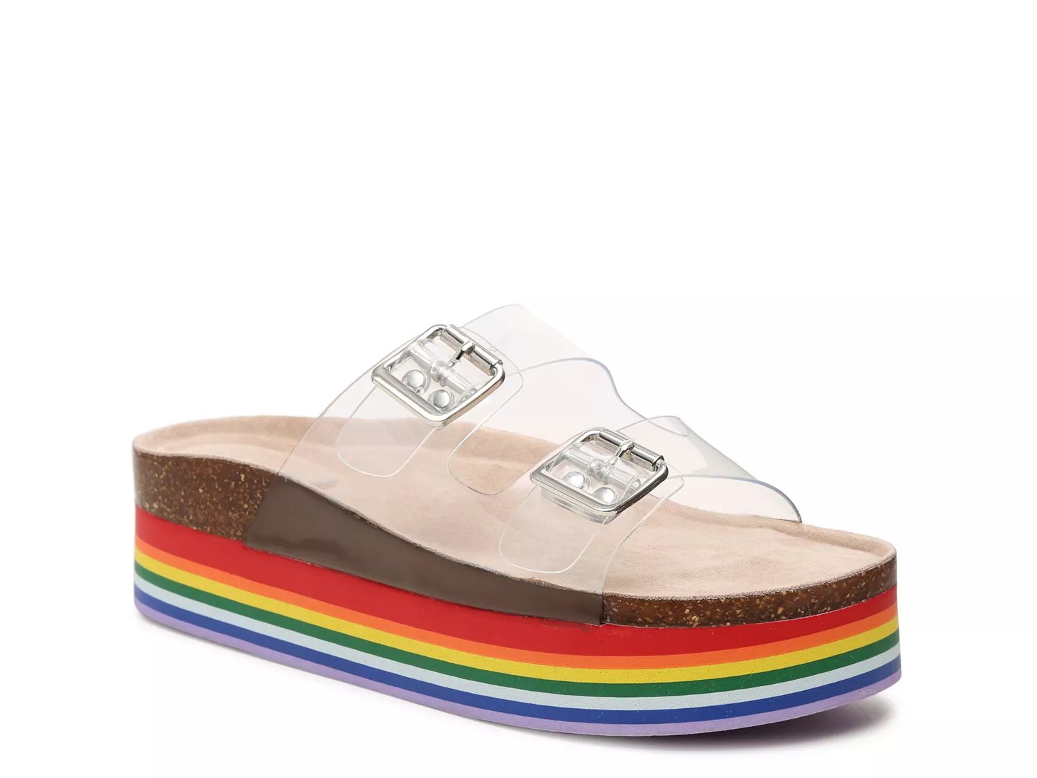 madden girl rainbow platform sandals