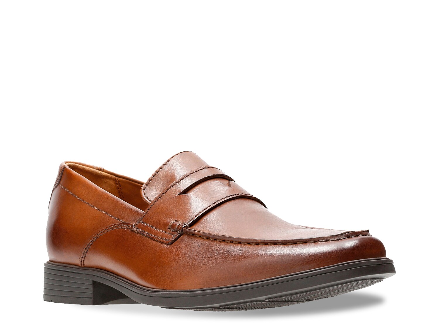 clarks men's tilden way leather penny loafers