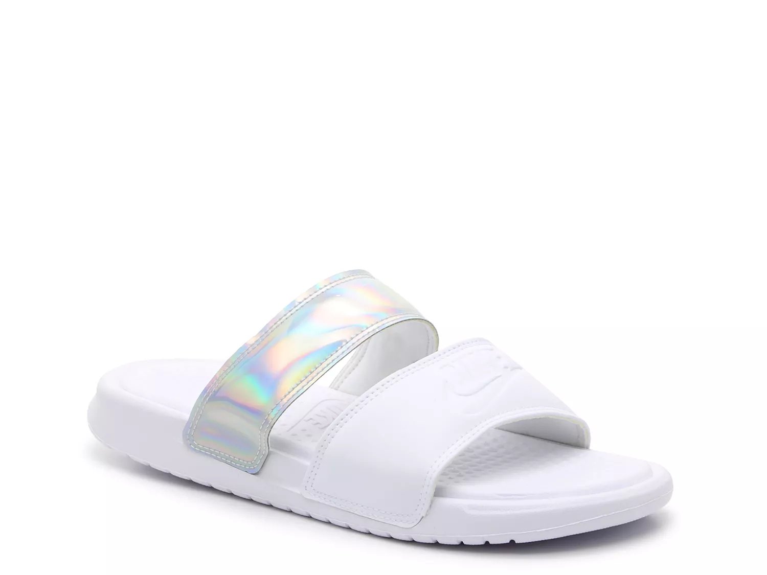 nike benassi slides duo white