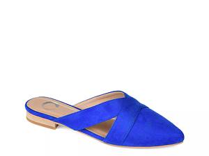 Journee Collection Womens Ameena Slip On Square Toe Mules Flats Blue 9.5 :  Target