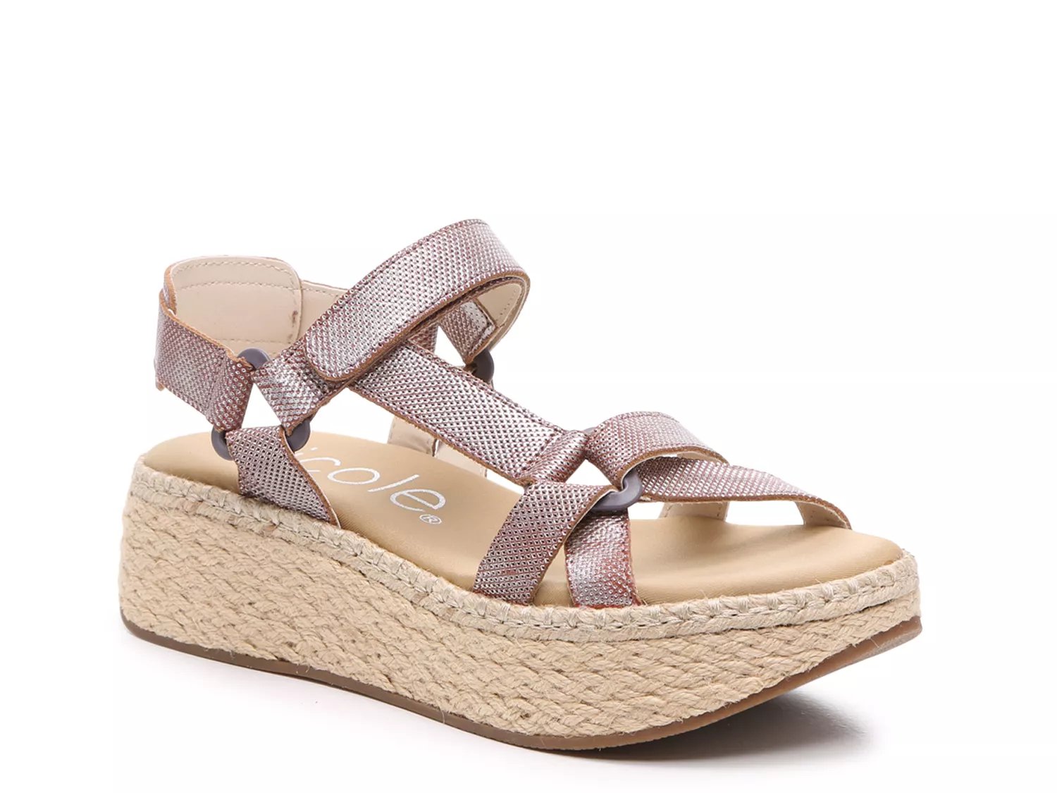 Nicole espadrille 2024 wedge sandal