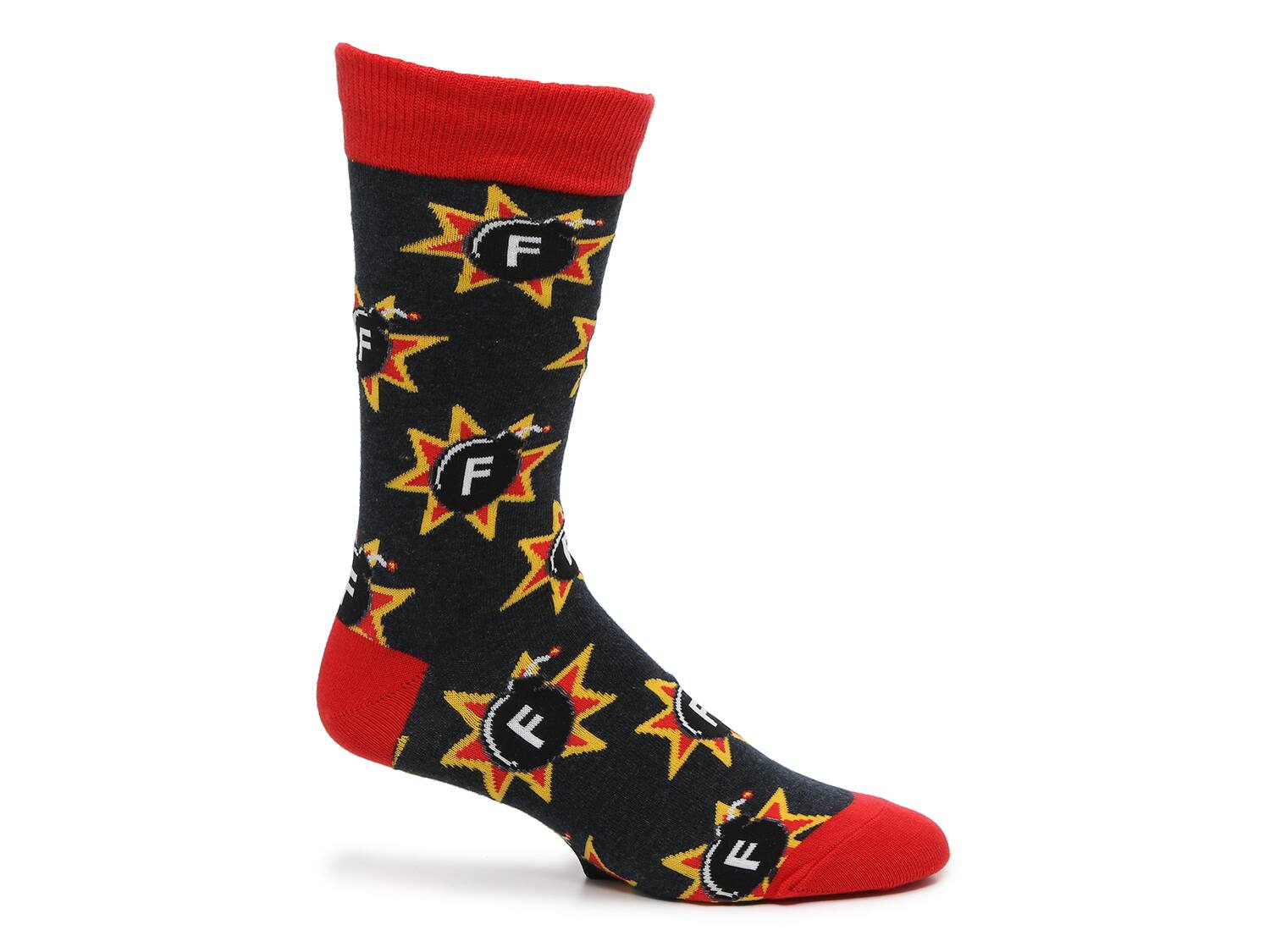 Socksmith F Bomb Men's Crew Socks - Free Shipping | DSW