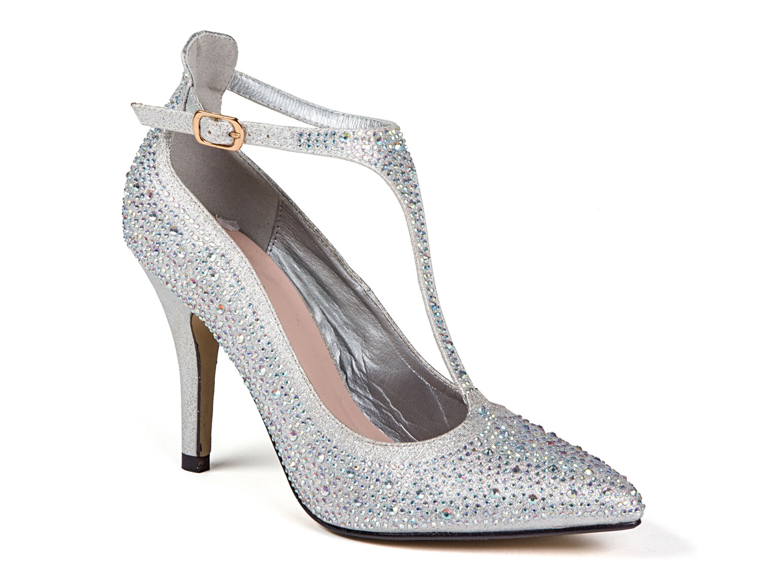 silver strappy heels dsw
