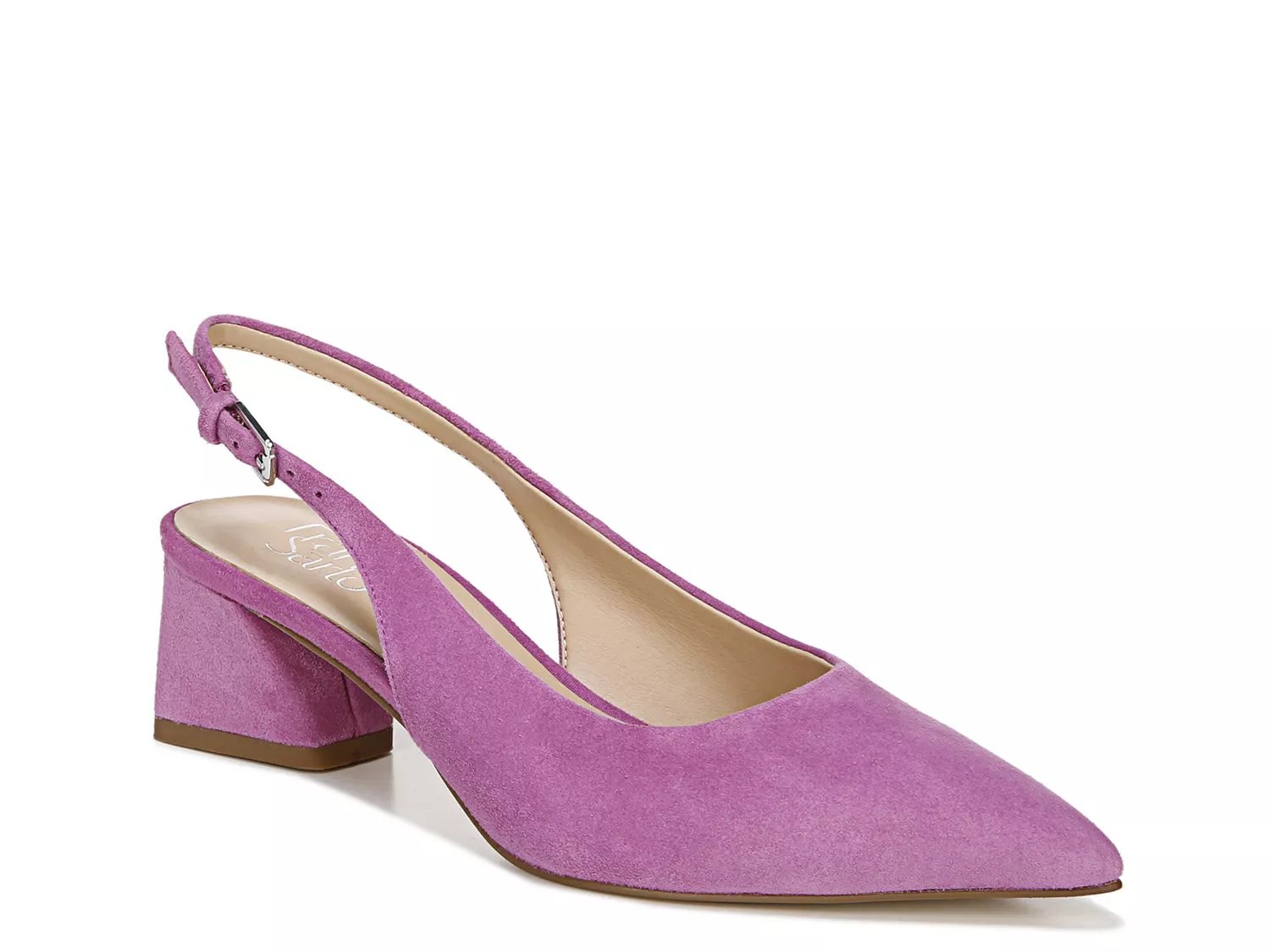 purple slingback shoes