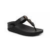 Fino Wedge Sandal Black view