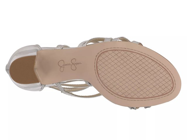 Jessica simpson stassey glitter strappy block heel discount sandals