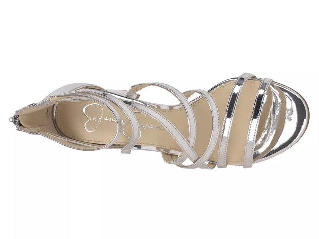 Jessica simpson stassey glitter discount strappy block heel sandals