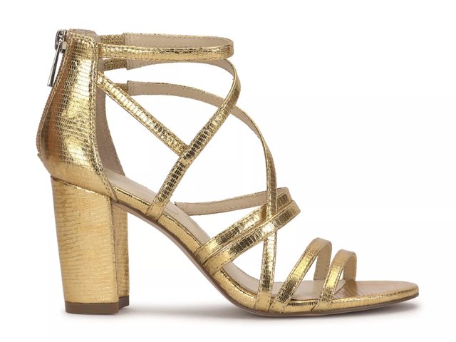 Gold strappy heels dsw online