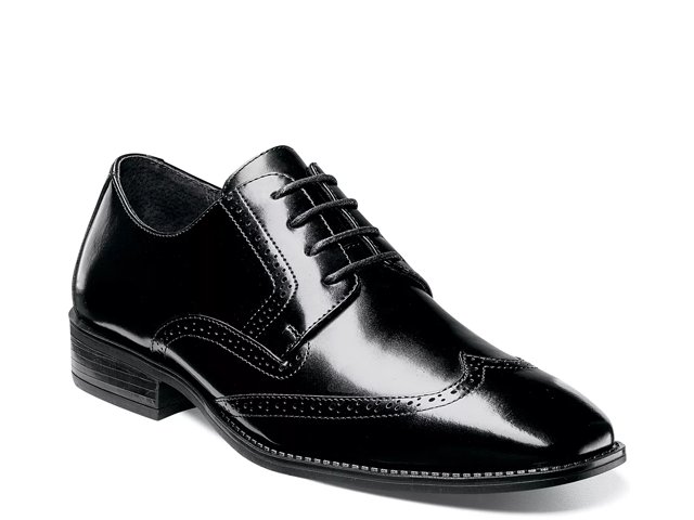 Stacy adams hot sale black wingtips