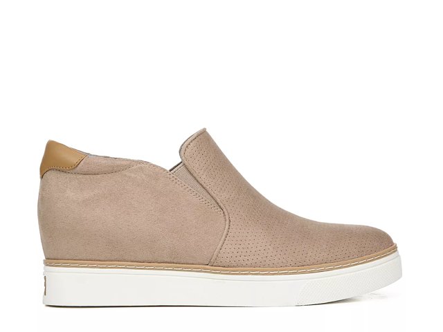 White wedge slip on sneakers deals