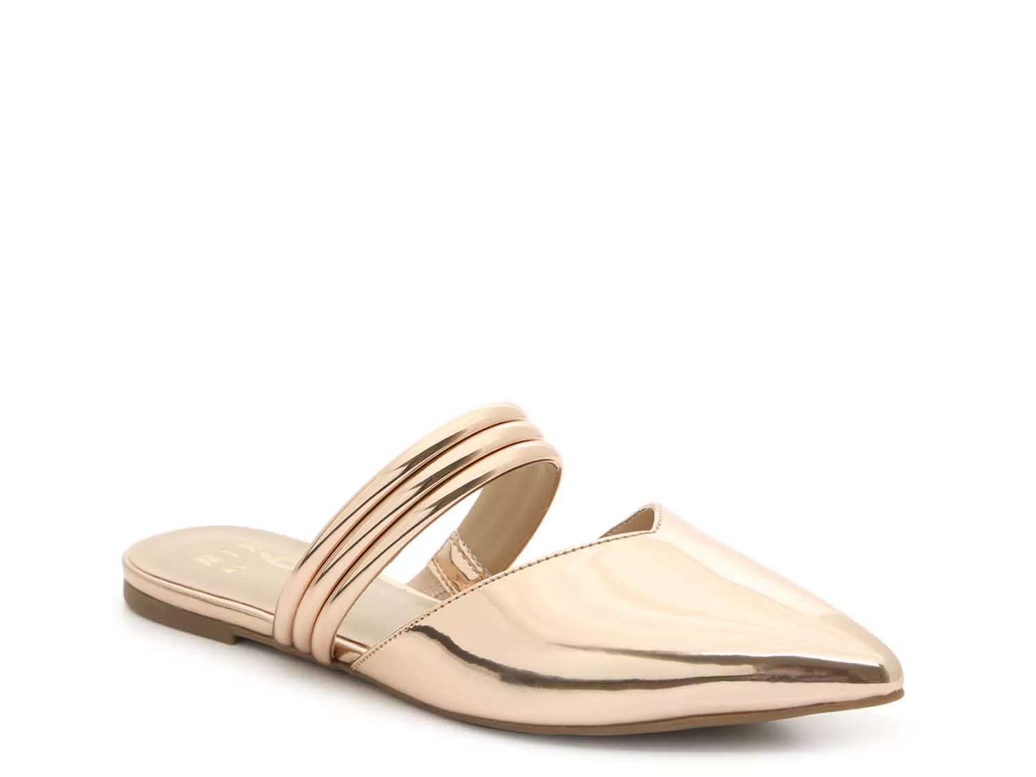 gold women's flats