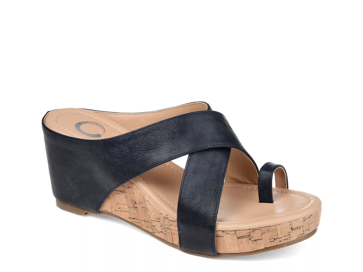 dsw navy wedge sandals