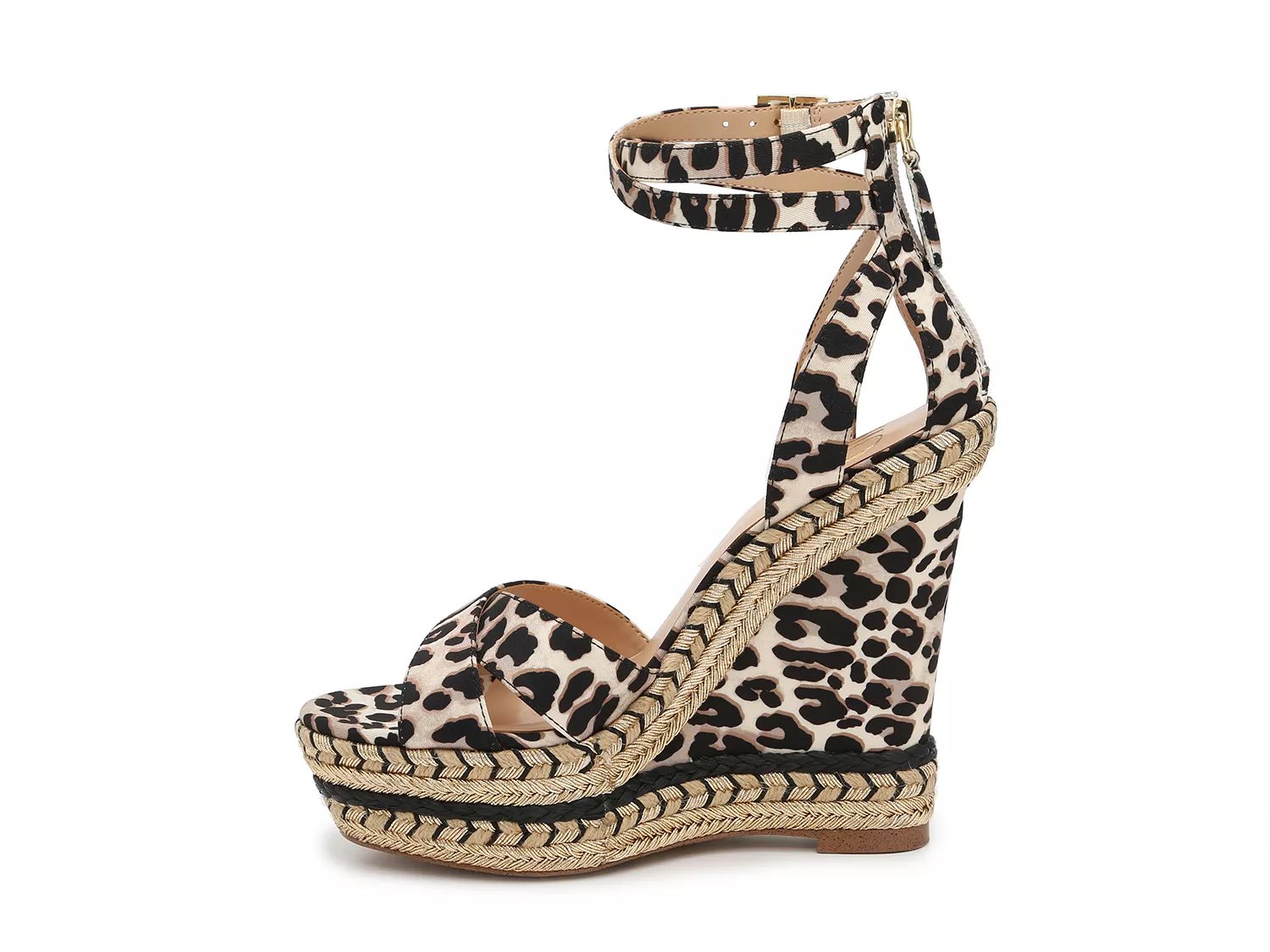 leopard wedges dsw