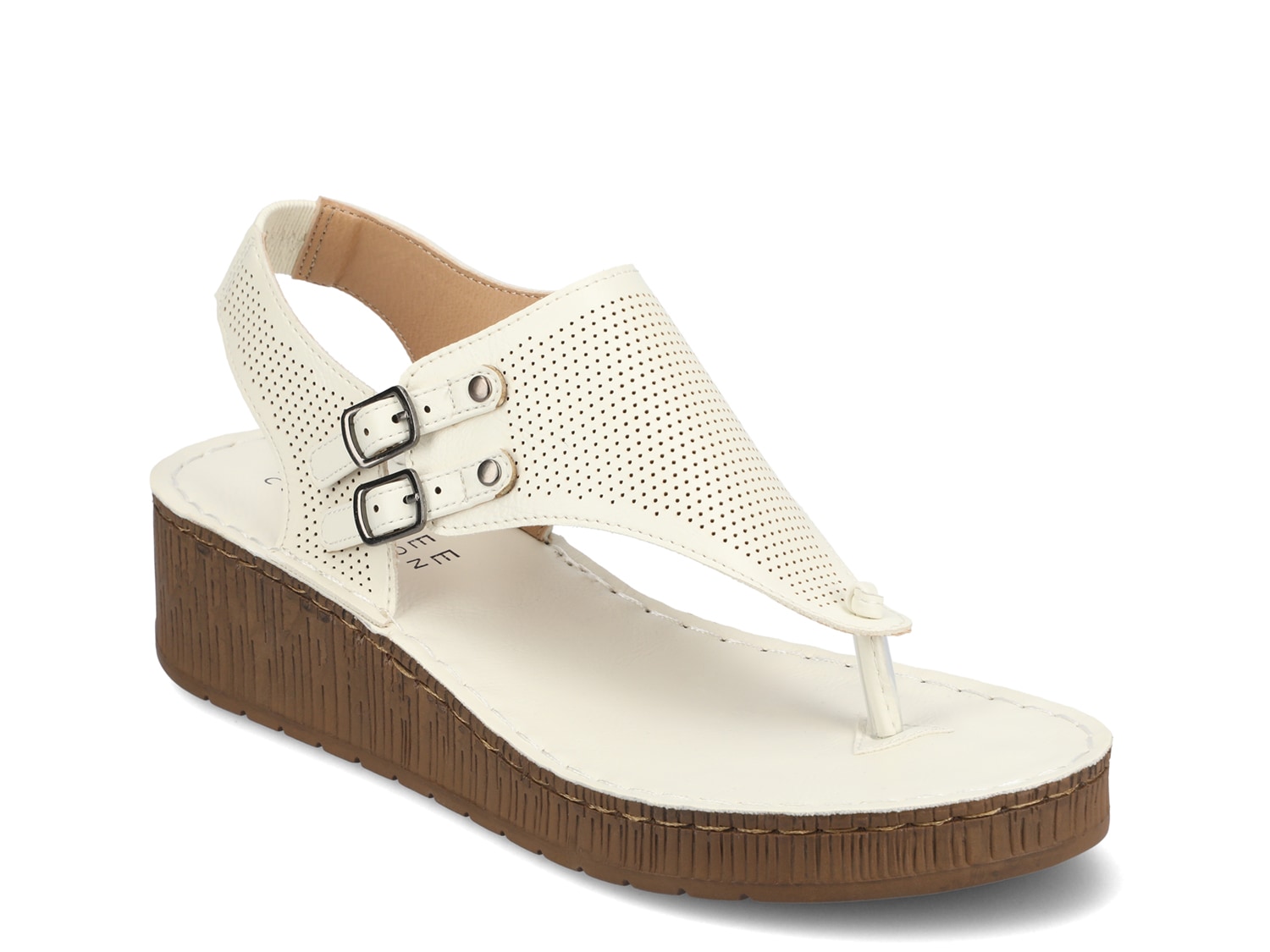 dsw white wedge sandals