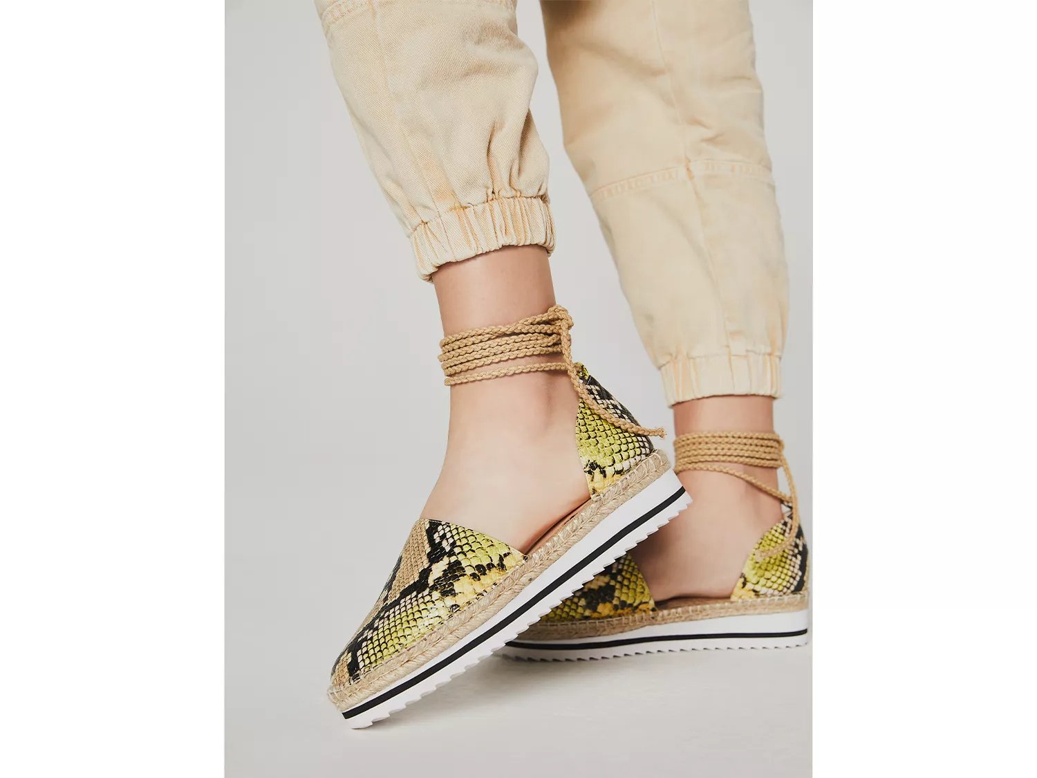 espadrille platform slip on