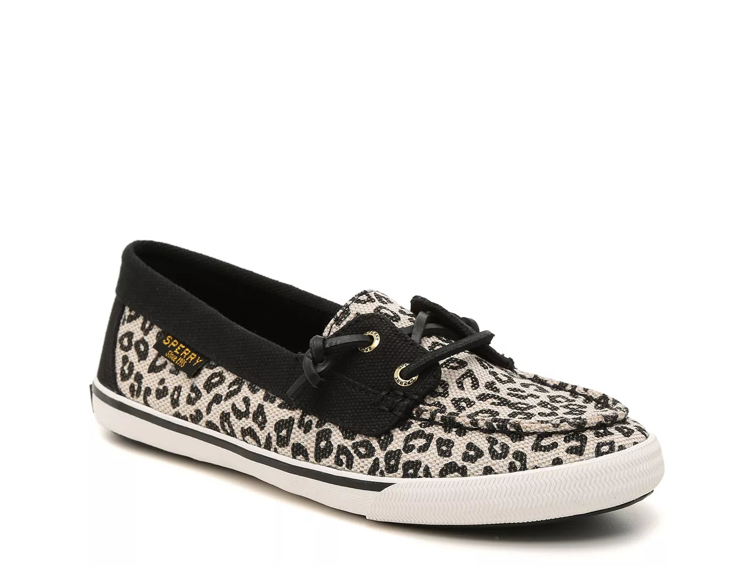 sperry animal print boat shoes