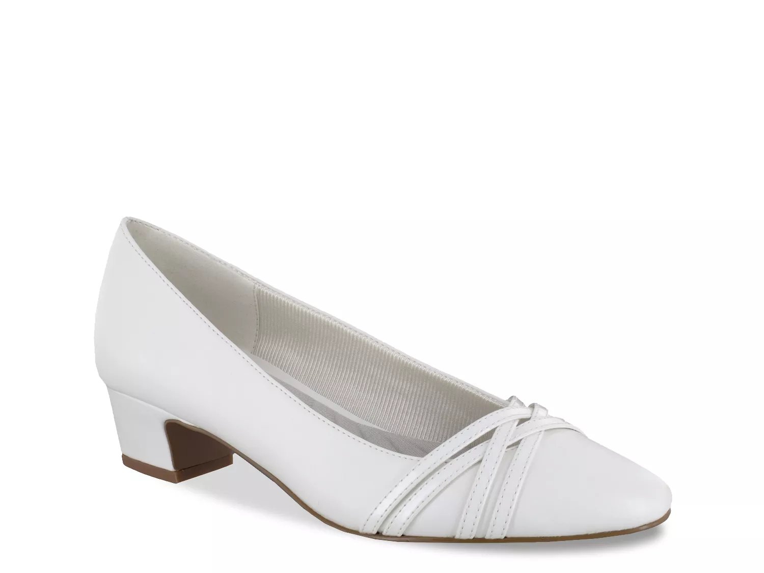 white pumps wide width