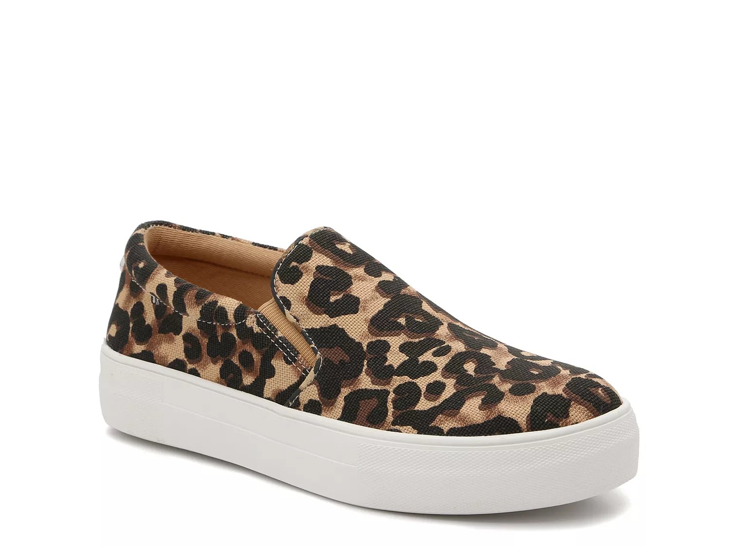 steve madden leopard slip on shoes