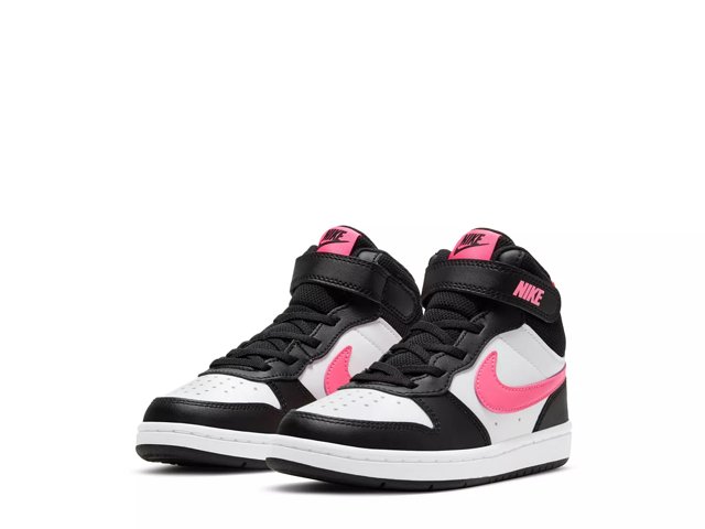 Court borough mid black sneakers sale