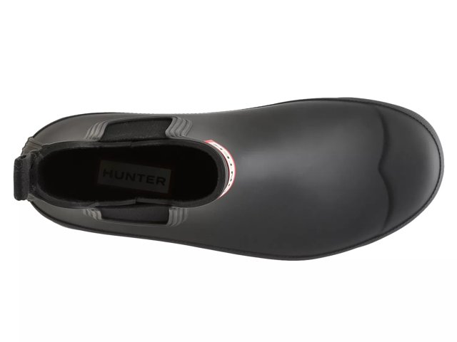 Hunter original chelsea boots in black discount