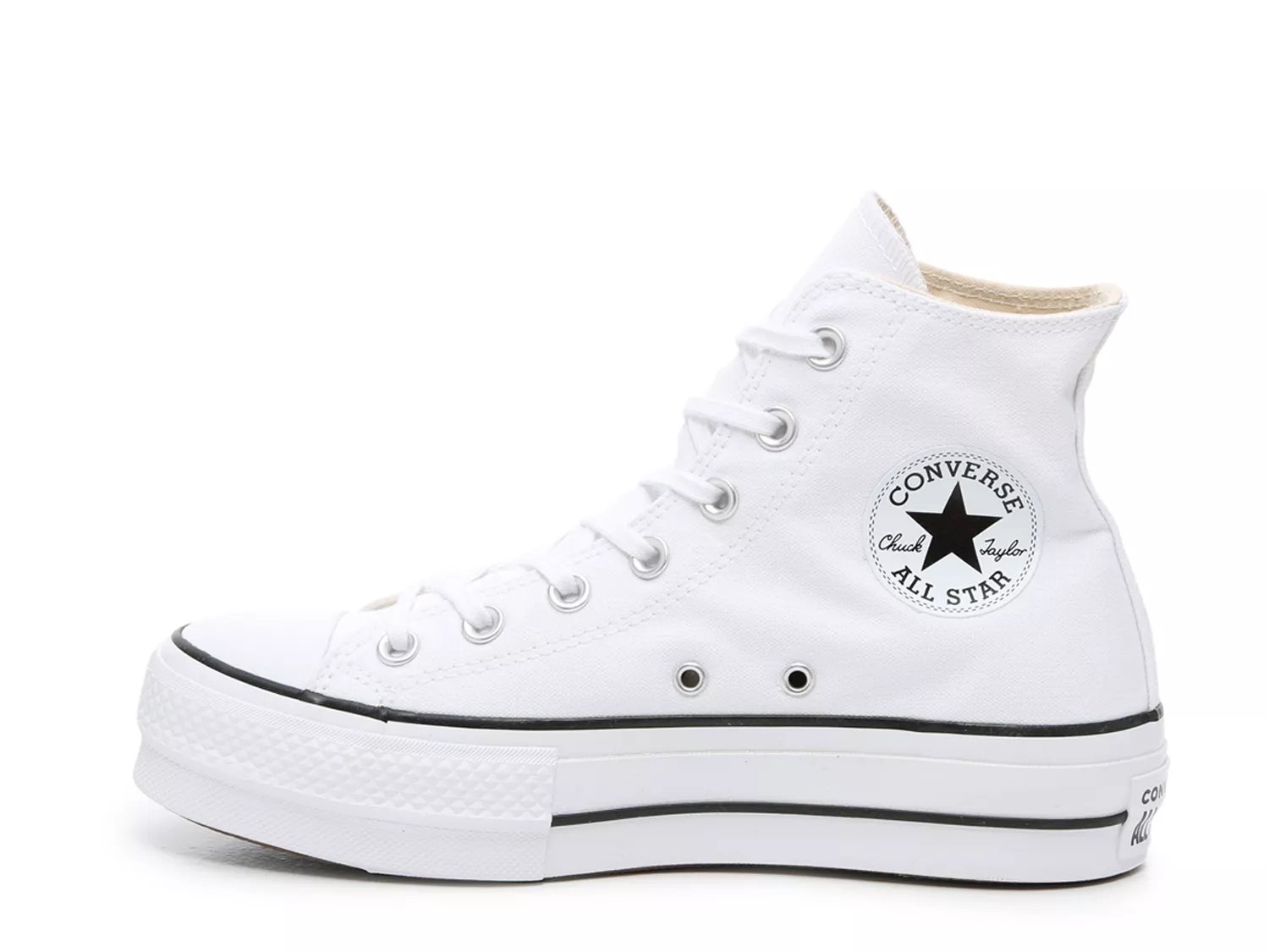 platform converse white high top