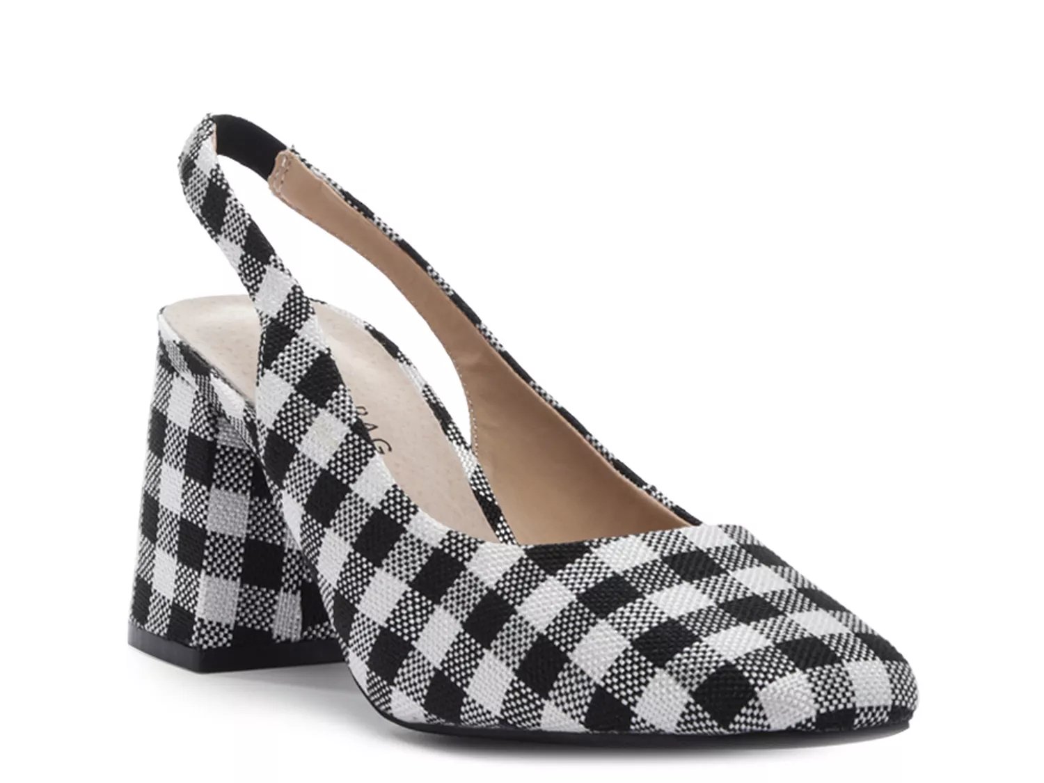 dsw black and white pumps