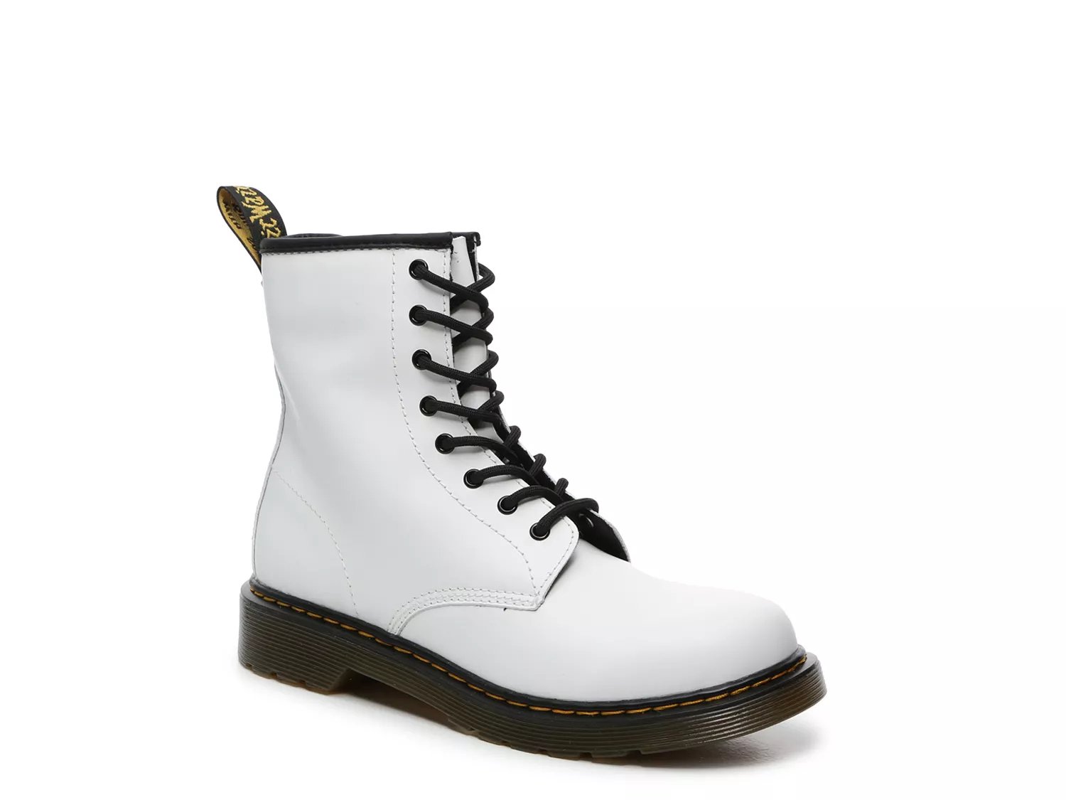 dsw boots white