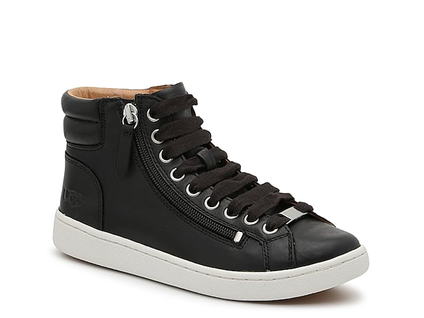UGG Black Leather Boots Size UK 3