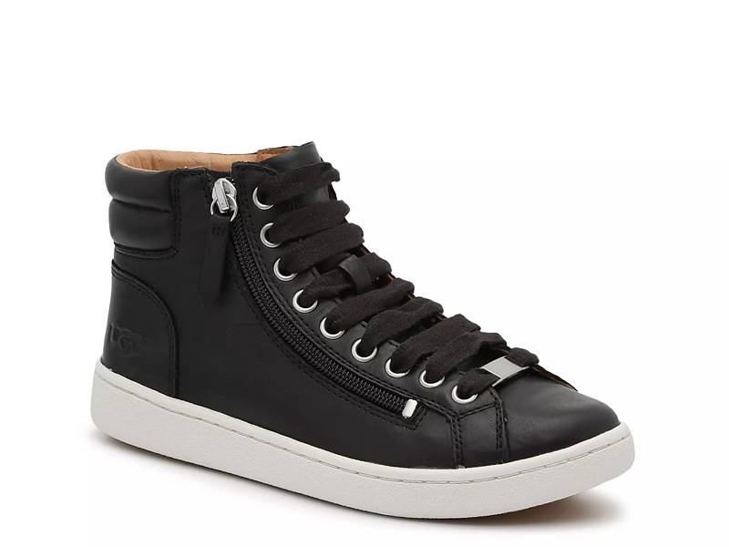 Women's black store high top sneakers