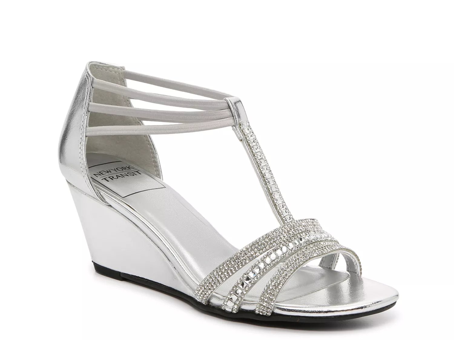 New York Transit Badge Wedge Sandal - Free Shipping | DSW