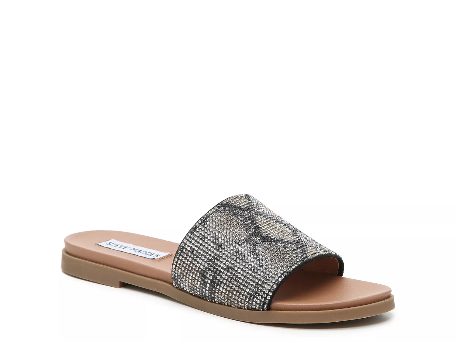 silver flat slippers