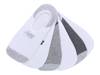 Color Block Men's No Show Liners - 6 Pack White/Grey view