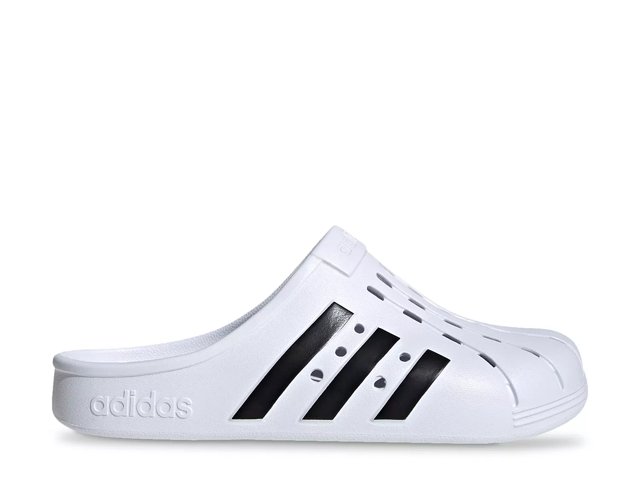 White adidas store slides womens