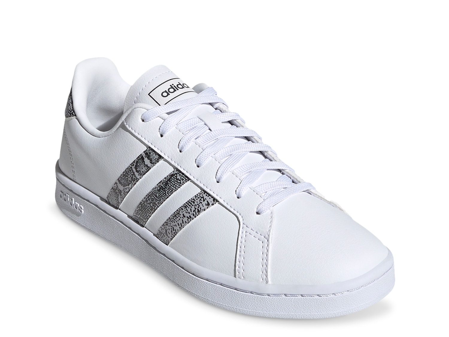 adidas grand court sneaker white iridescent