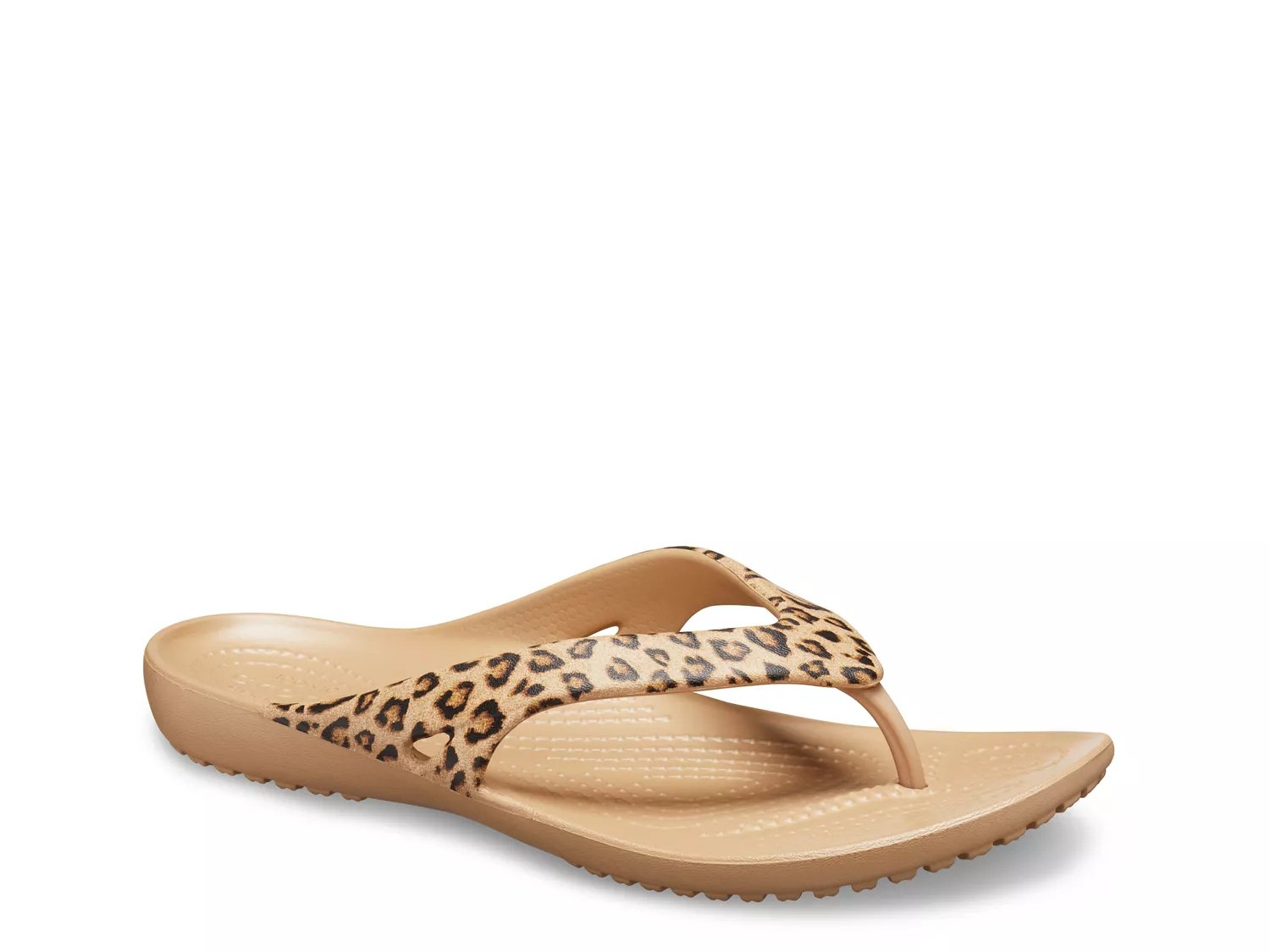 crocs kadee ii leopard print flip