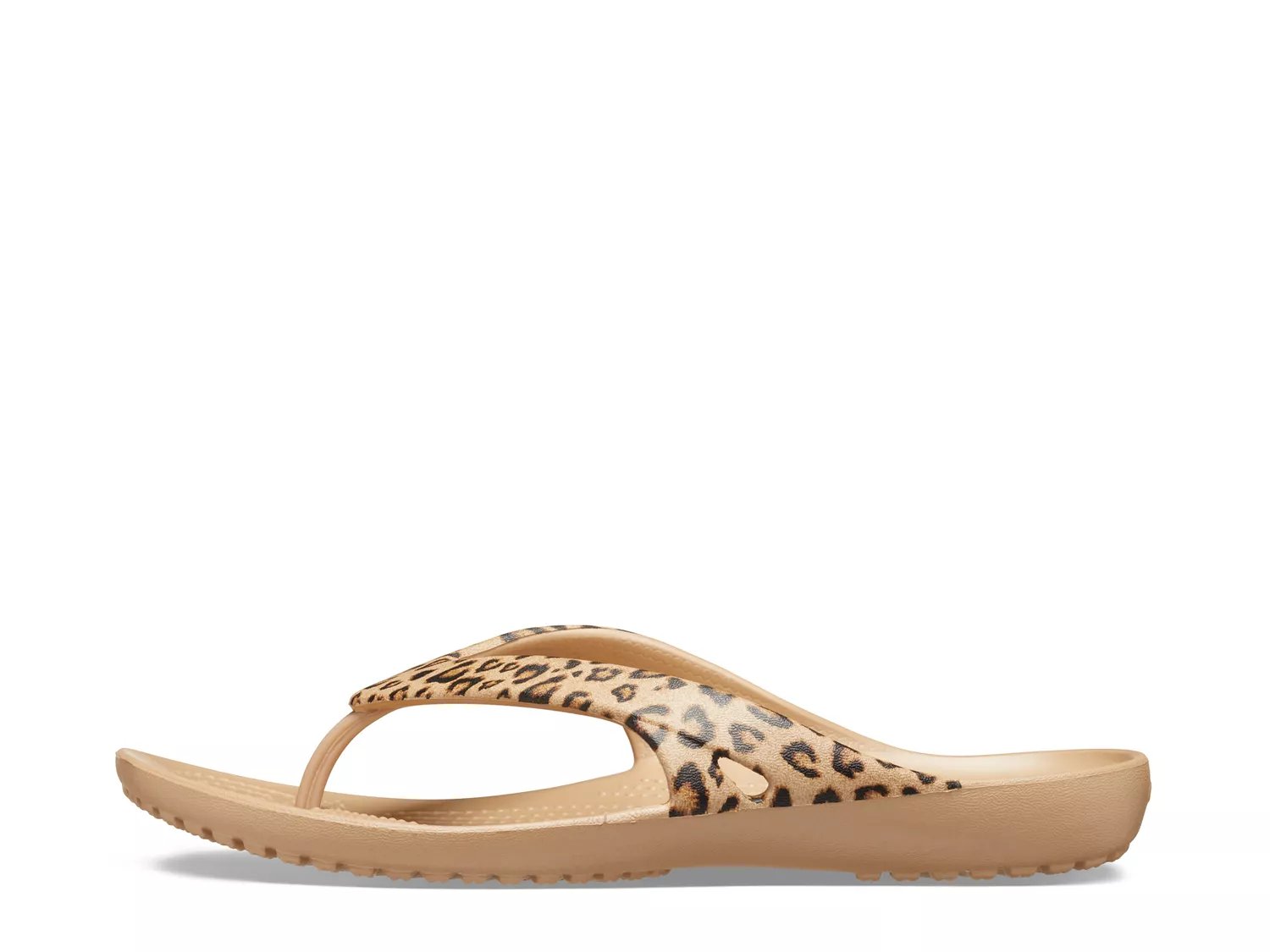 crocs kadee ii leopard print flip