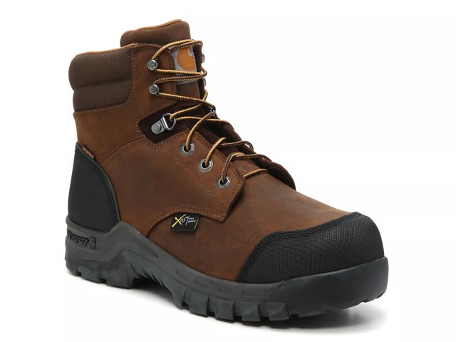 Steel toe boots with internal metatarsal guard top