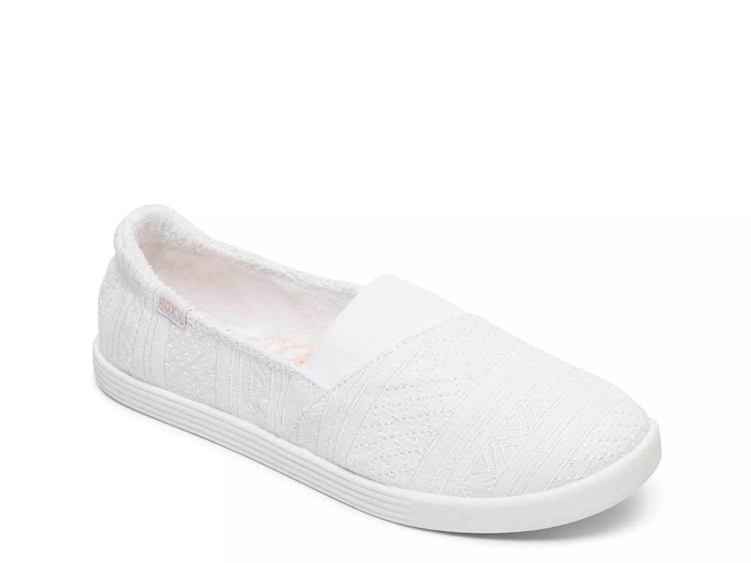 white roxy slip ons