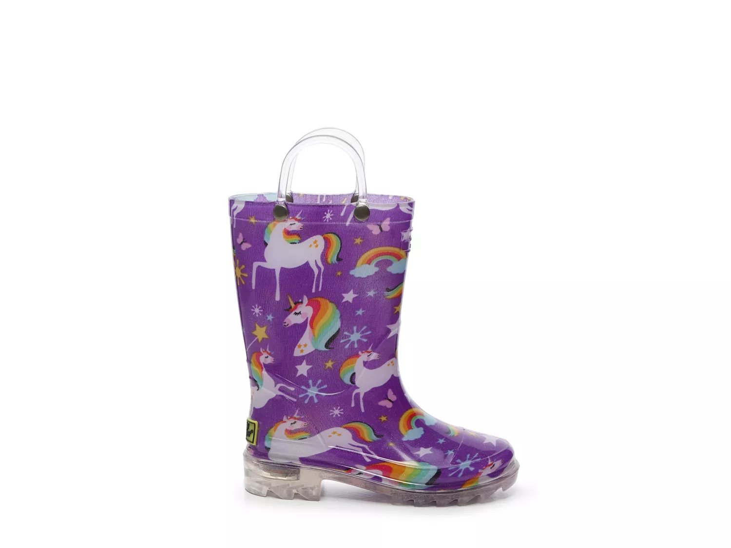 light up rain boots unicorn