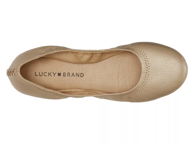 Lucky Brand Women's Emmie Ballet Flat, Bourbon, 5 M