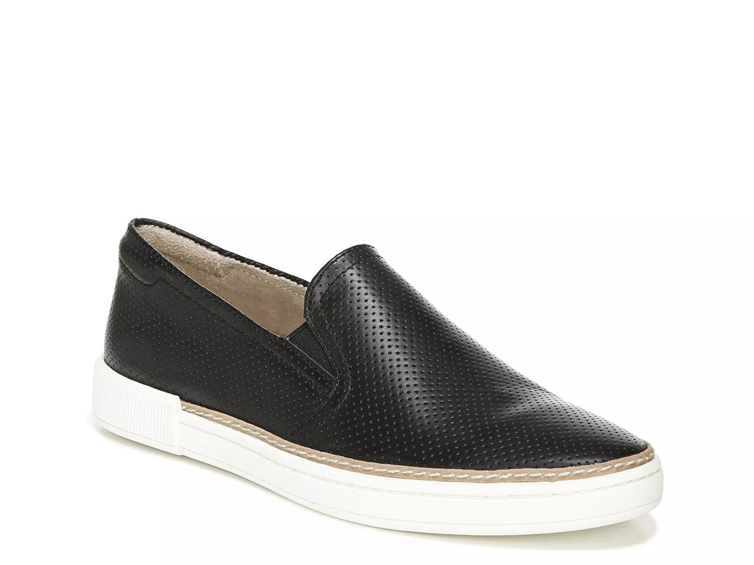 dsw black slip on sneakers