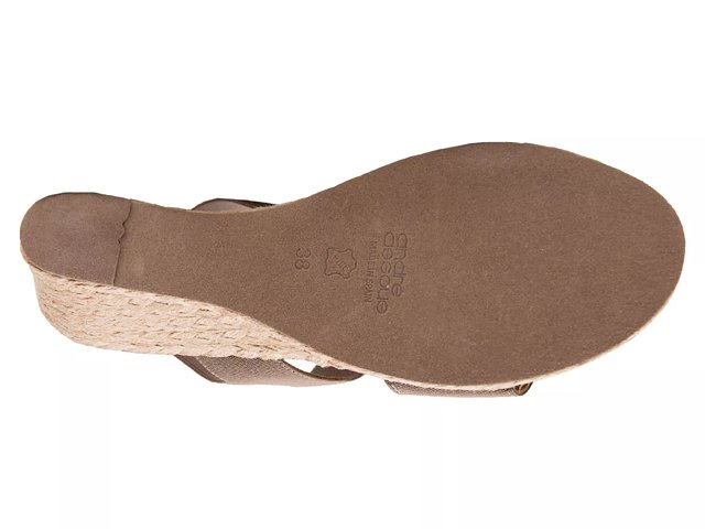 Andre assous 2025 allison wedge sandals