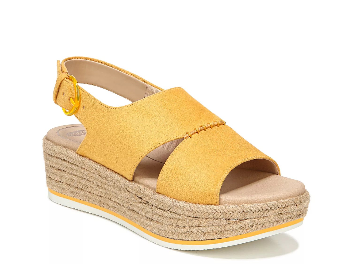 dr scholl's yellow sandals