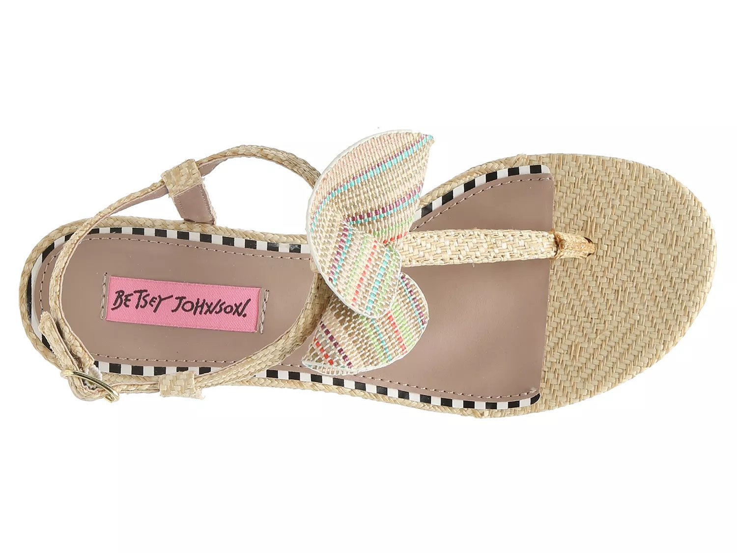 betsey johnson austen flat sandals