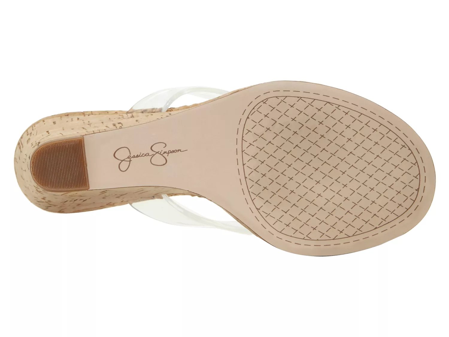 jessica simpson clear wedge sandals