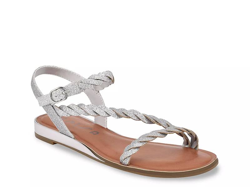 dsw shoes silver flats