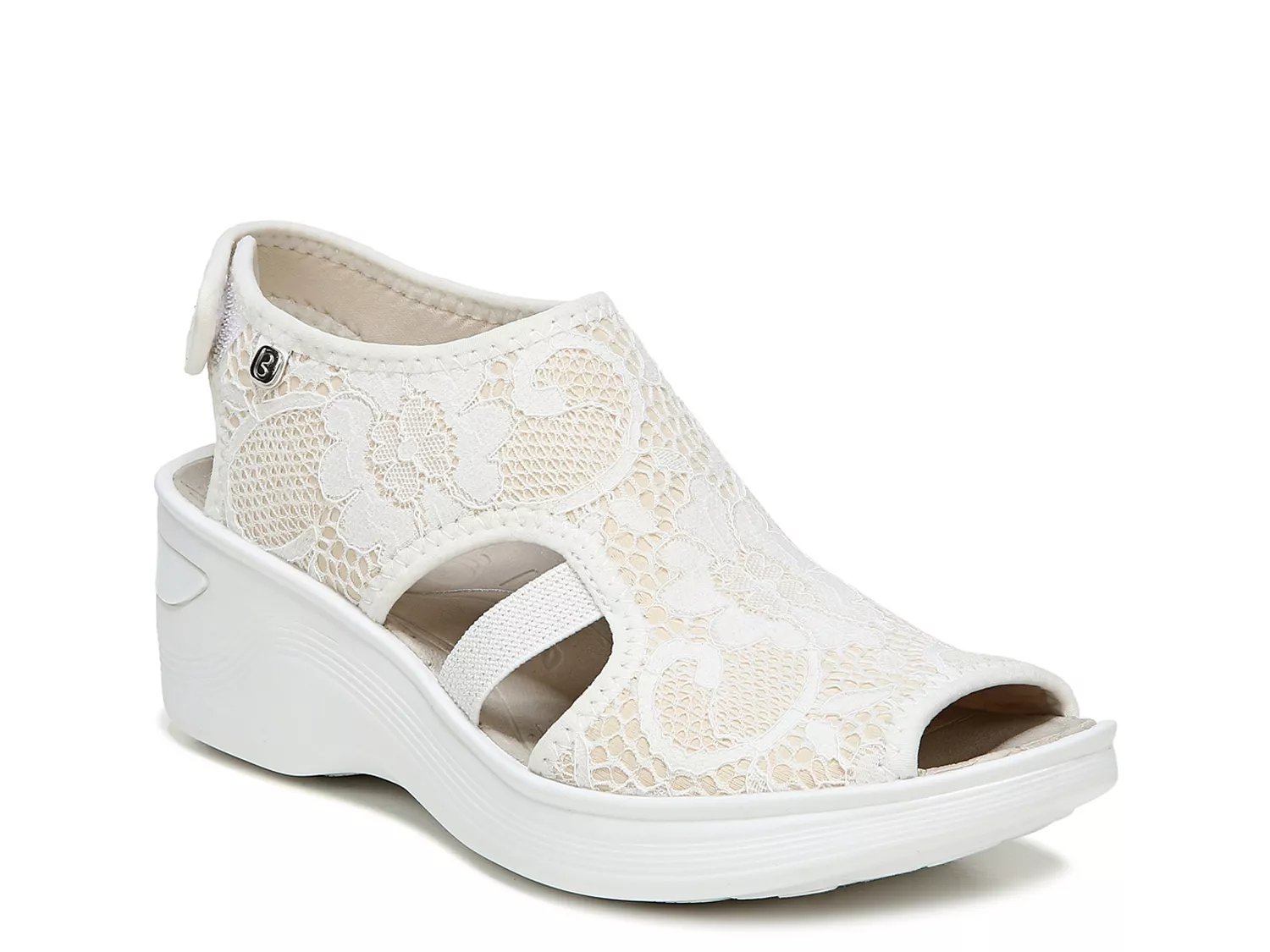 dsw white wedge sandals